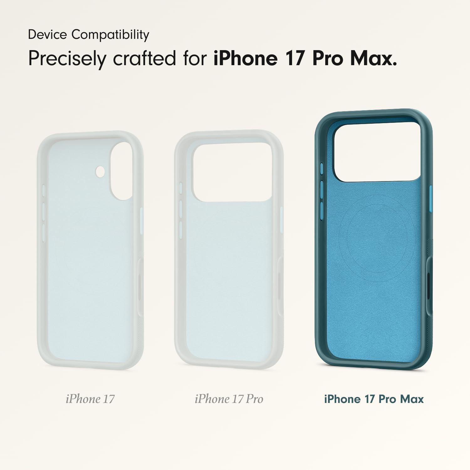 imageBeats iPhone 17e Case with MagSafe Thin and Light Hardshell Matt Finish Microfibre Lining Lime StoneRocky Blue