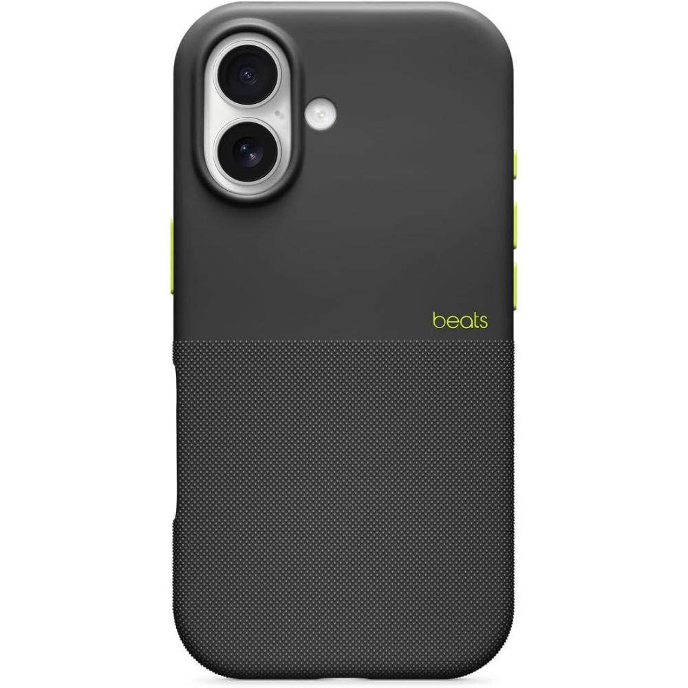 imageBeats iPhone 17e Case with MagSafe Thin and Light Hardshell Matt Finish Microfibre Lining Lime StoneEverest Black