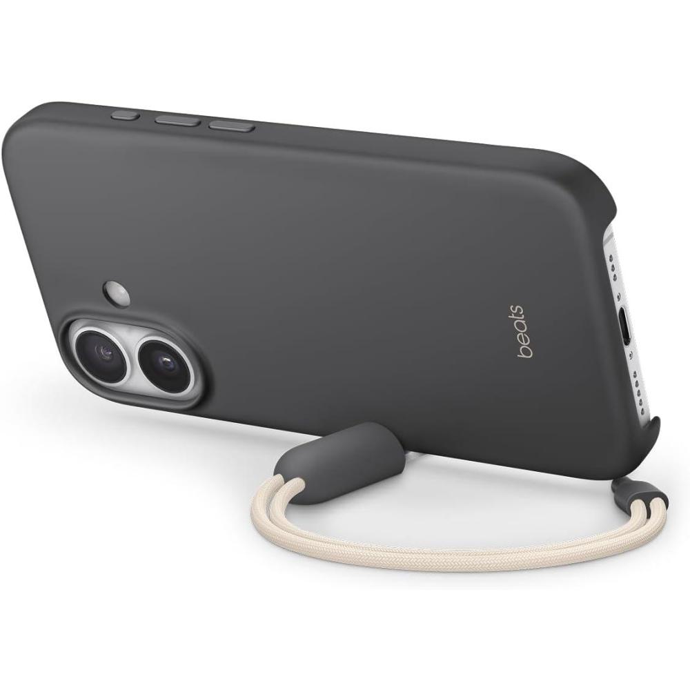 imageBeats iPhone 17e Case with MagSafe Thin and Light Hardshell Matt Finish Microfibre Lining Lime StoneGranite Grey