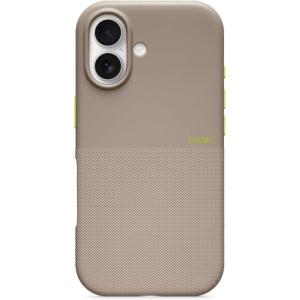 Beats iPhone 17e Case with MagSafe, Thin and Light Hardshell, Matt Finish, Microfibre Lining – Lime Stone(Alpine Grey)
