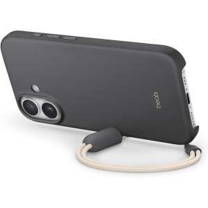 Beats iPhone 17e Case with MagSafe, Thin and Light Hardshell, Matt Finish, Microfibre Lining – Lime Stone(Granite Grey)