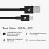 Beats 240W USB-C to USB-C Braided Cable, Fast Charging, Durable/Tangle Free, Compatible with Apple and Android Devices (3 m/10 ft) – Bolt Black(Bolt Black)