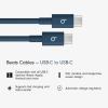 Beats 240W USB-C to USB-C Braided Cable, Fast Charging, Durable/Tangle Free, Compatible with Apple and Android Devices (3 m/10 ft) – Bolt Black(Nitro Navy)