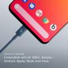 Beats 240W USB-C to USB-C Braided Cable, Fast Charging, Durable/Tangle Free, Compatible with Apple and Android Devices (3 m/10 ft) – Bolt Black(Nitro Navy)