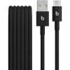 Beats 240W USB-C to USB-C Braided Cable, Fast Charging, Durable/Tangle Free, Compatible with Apple and Android Devices (3 m/10 ft) – Bolt Black(Bolt Black)