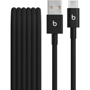 Beats 240W USB-C to USB-C Braided Cable, Fast Charging, Durable/Tangle Free, Compatible with Apple and Android Devices (3 m/10 ft) – Bolt Black(Bolt Black)